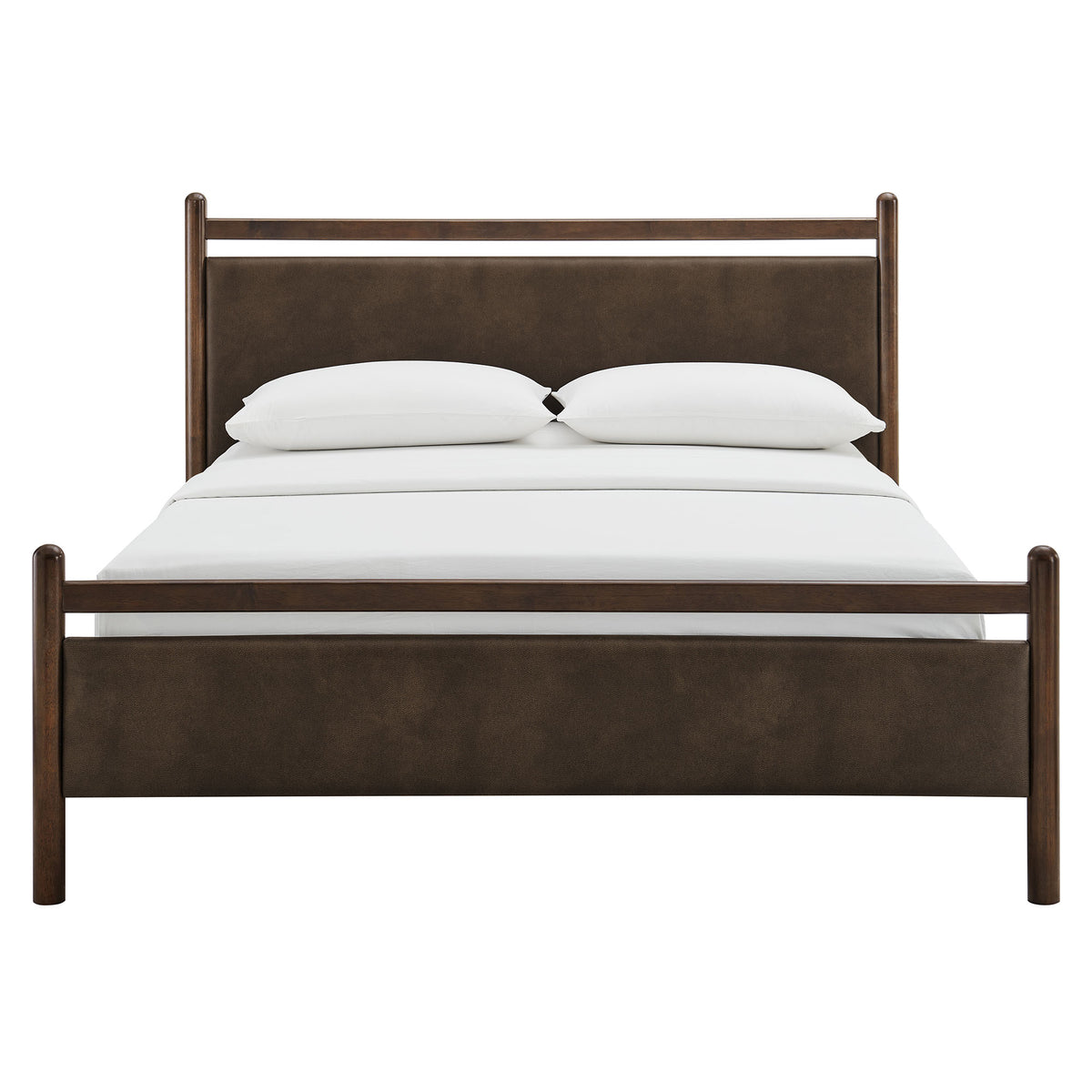 Ginny Full Size Vegan Leather Platform Bed Frame by Modway