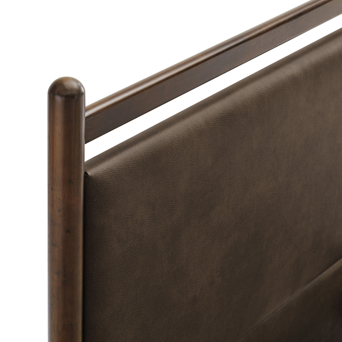 Ginny King Size Vegan Leather Platform Bed Frame by Modway
