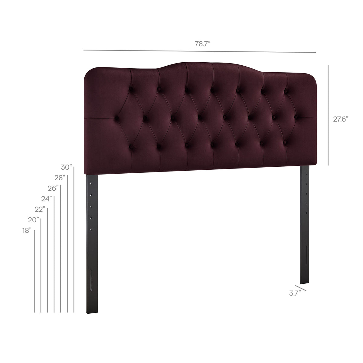 Annabel Stain-Resistant Performance Velvet King Headboard by Modway