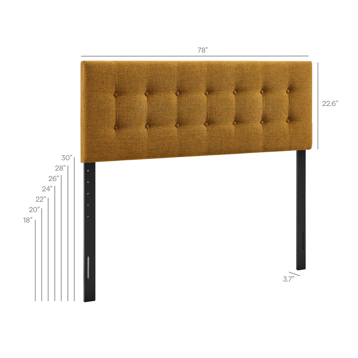 Emily Fabric Upholstered King Size Headboard by Modway
