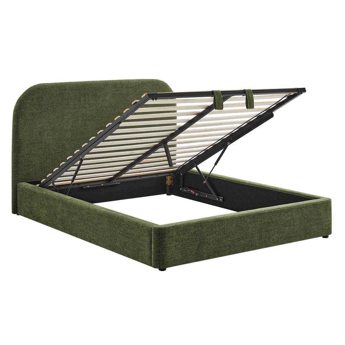 Keynote Full Fabric Upholstered Storage Platform Bed Frame by Modway
