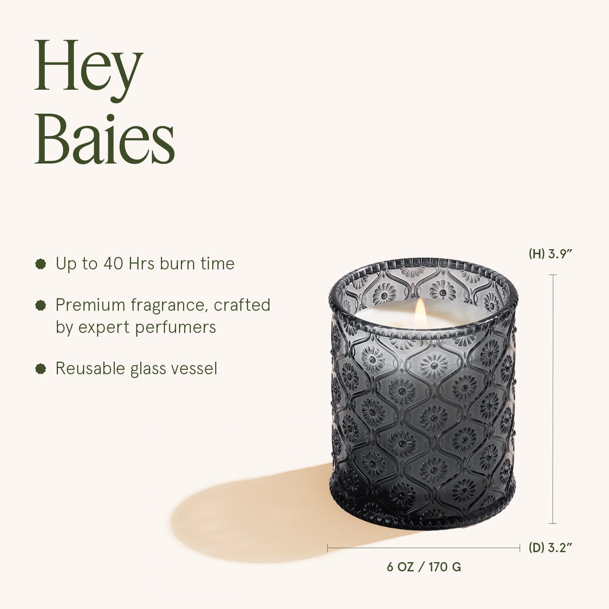 Maelyn - Hey Baies 6oz Candle