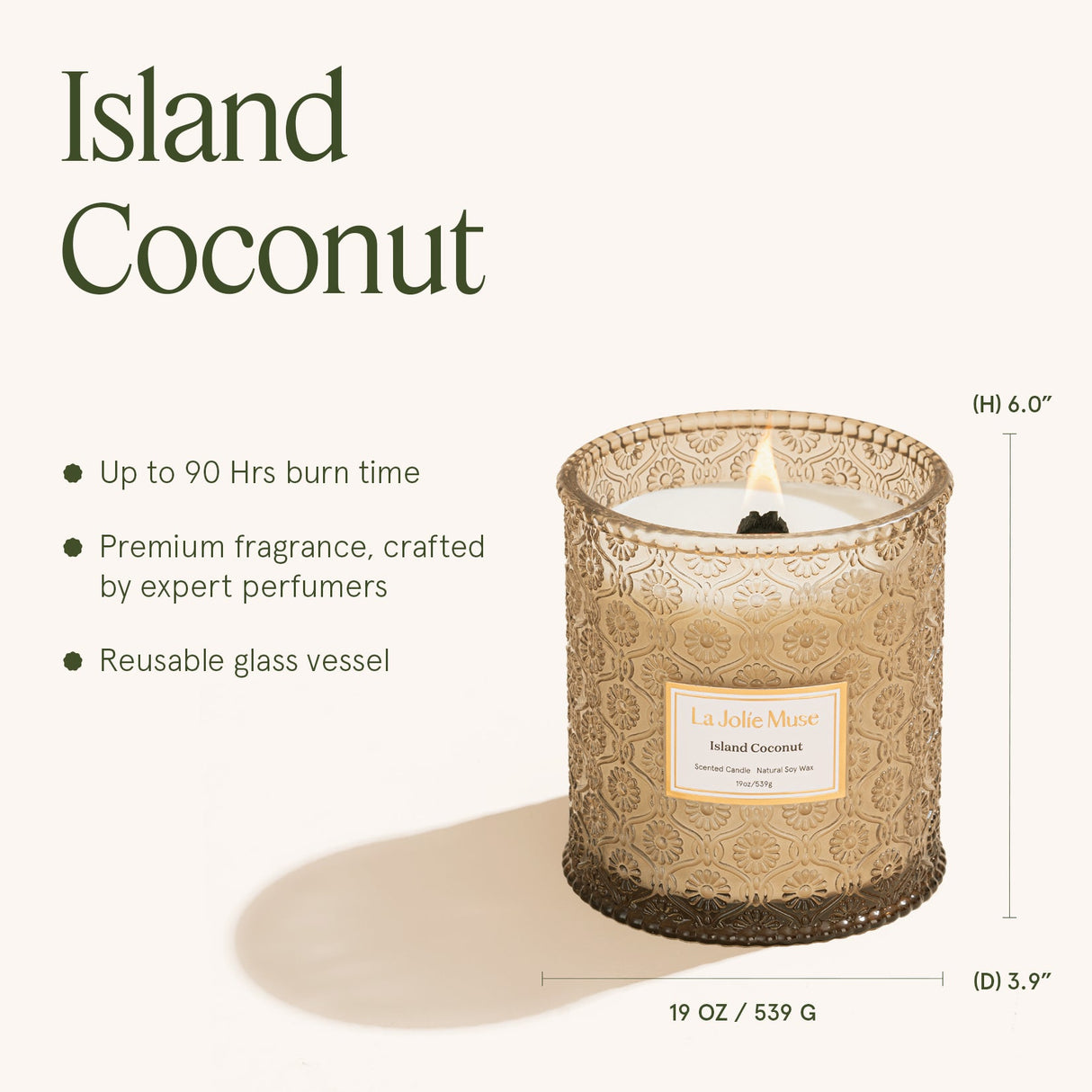 Maelyn - Island Coconut 19oz Candle