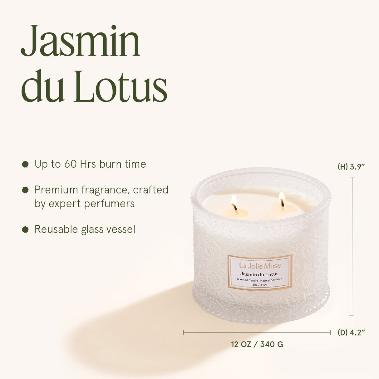 Maelyn - Jasmin du Lotus 12oz Candle