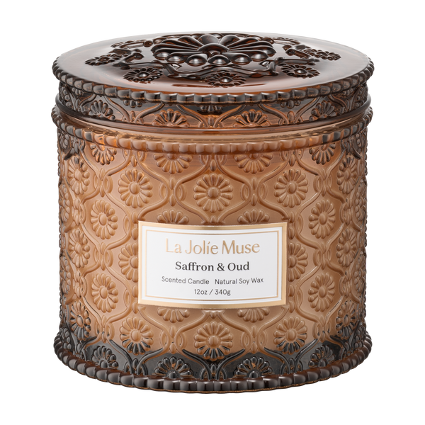Maelyn Saffron & Oud 12oz Candle
