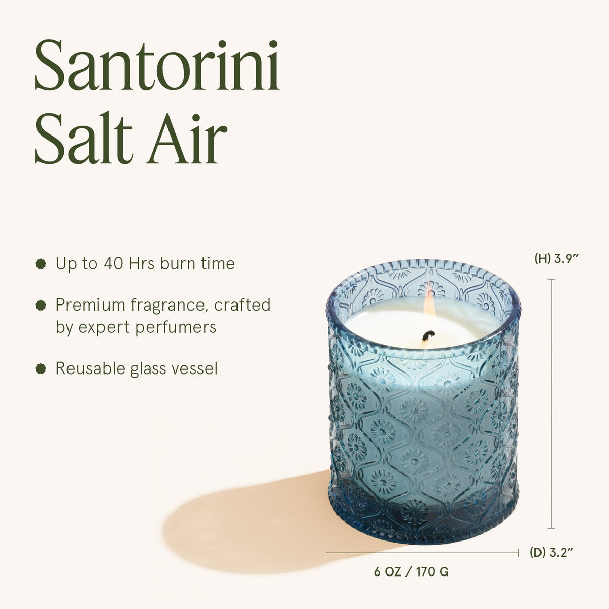 Maelyn - Santorini Salt Air 6oz Candle