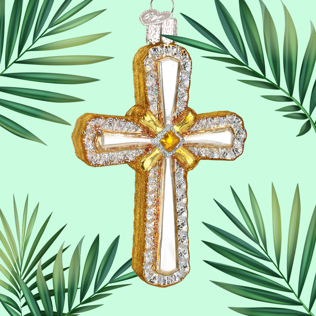 Old World Christmas Holy Cross Ornament - view 4