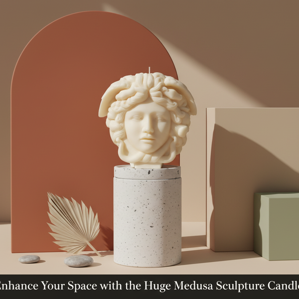 Medusa Sculpture Candle – Luxury Art Candle