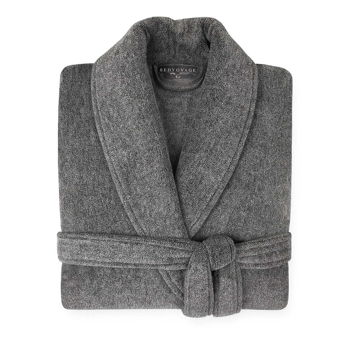 Bamboo Cotton Bath Robe - Viscose from Bamboo + Cotton - Charcoal