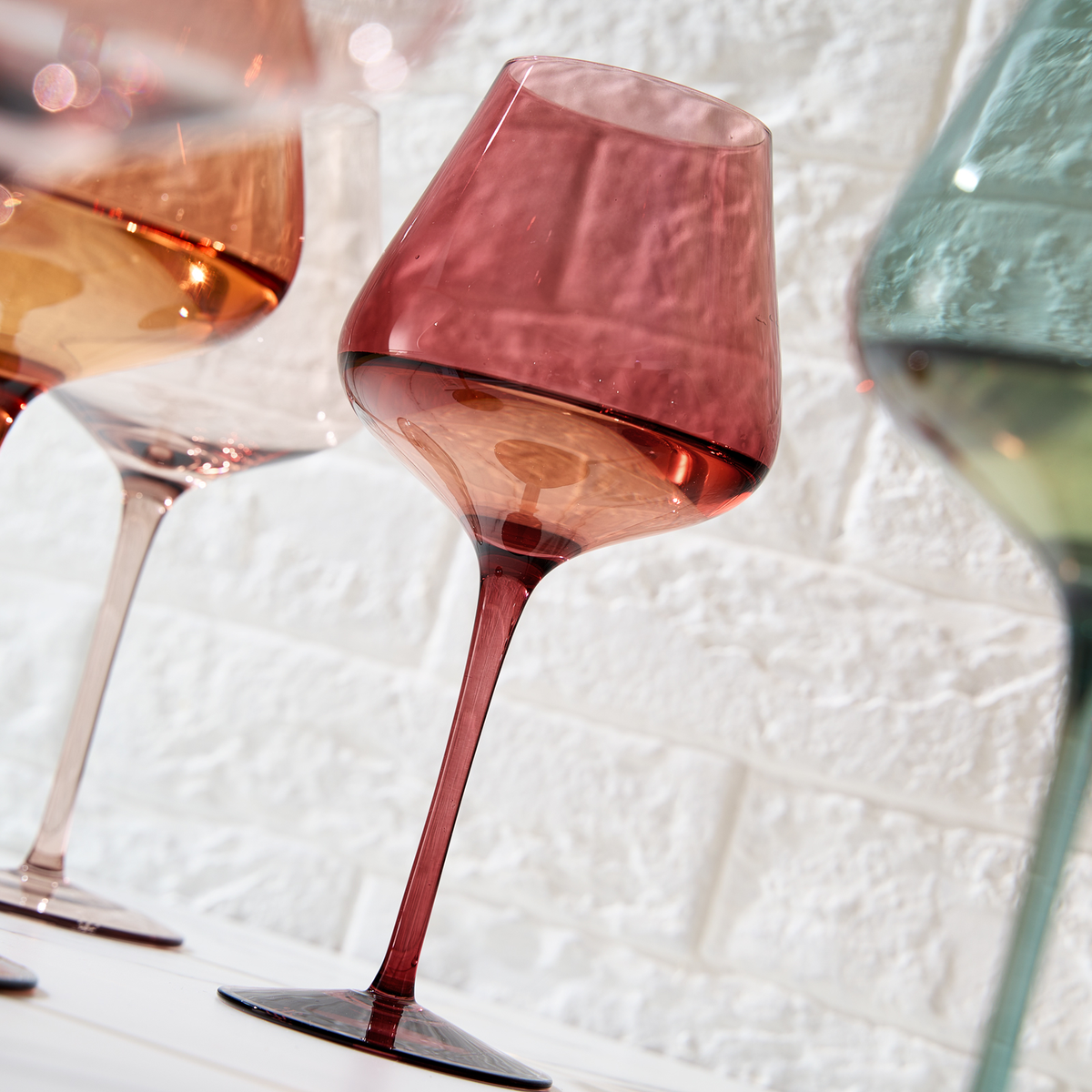 Khen Site Tonal Stemmed Wine Glassware - view 5