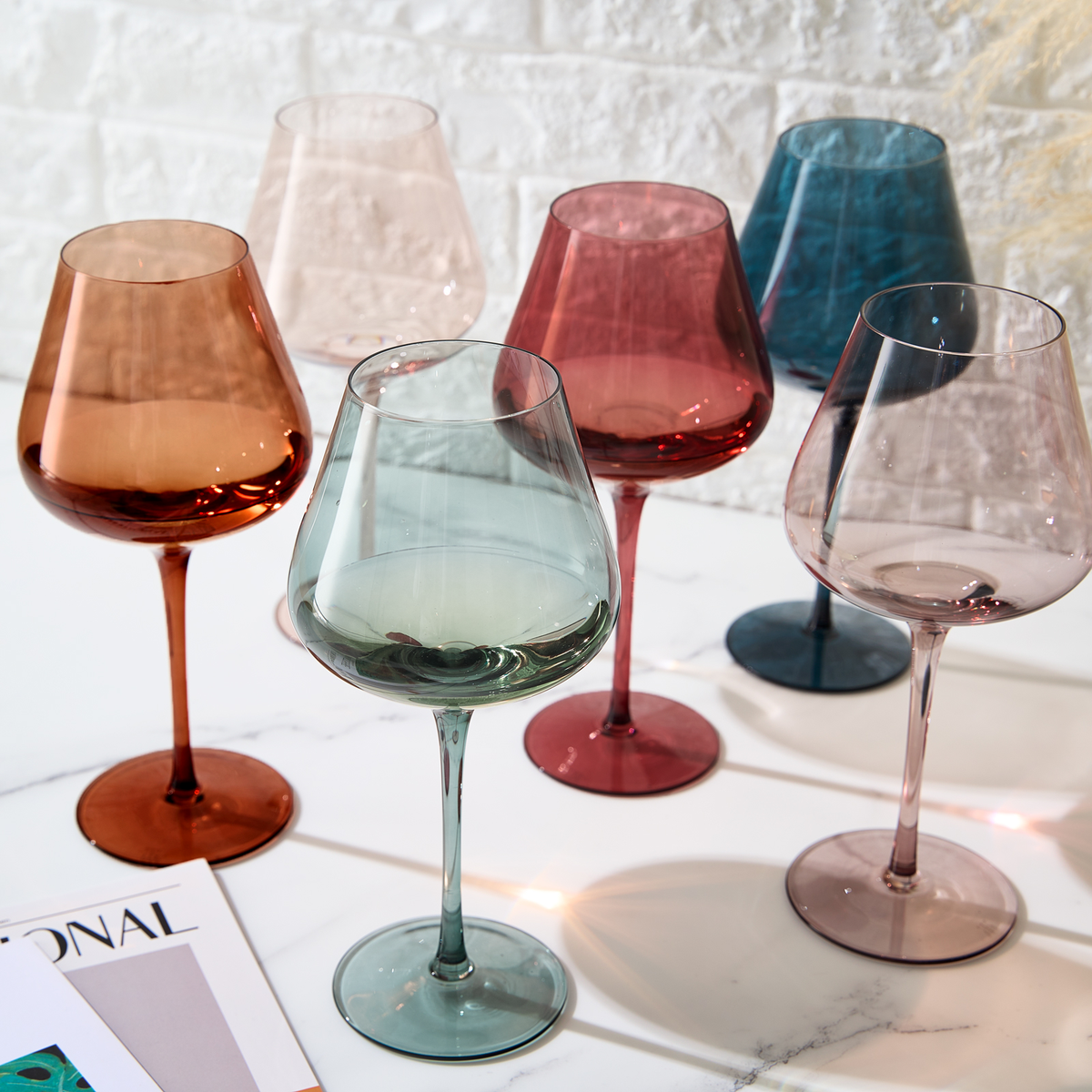 Khen Site Tonal Stemmed Wine Glassware - view 3