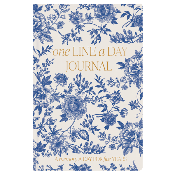 Blue Delft One Line a Day Memory Journal