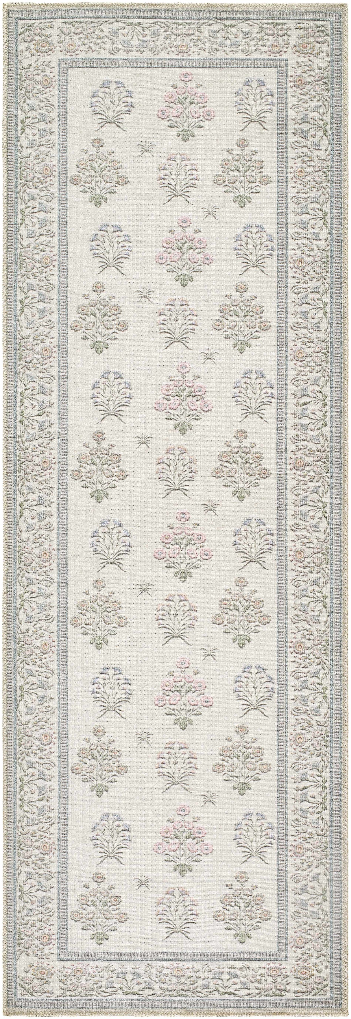 Aquene Ivory Washable Area Rug