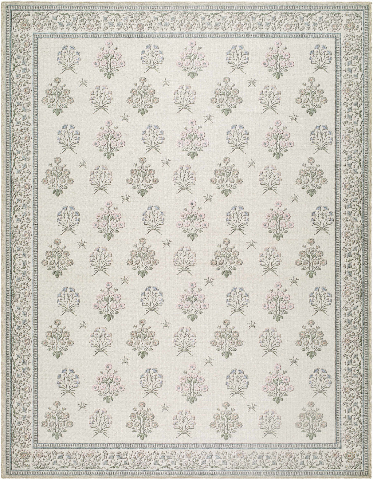 Aquene Ivory Washable Area Rug
