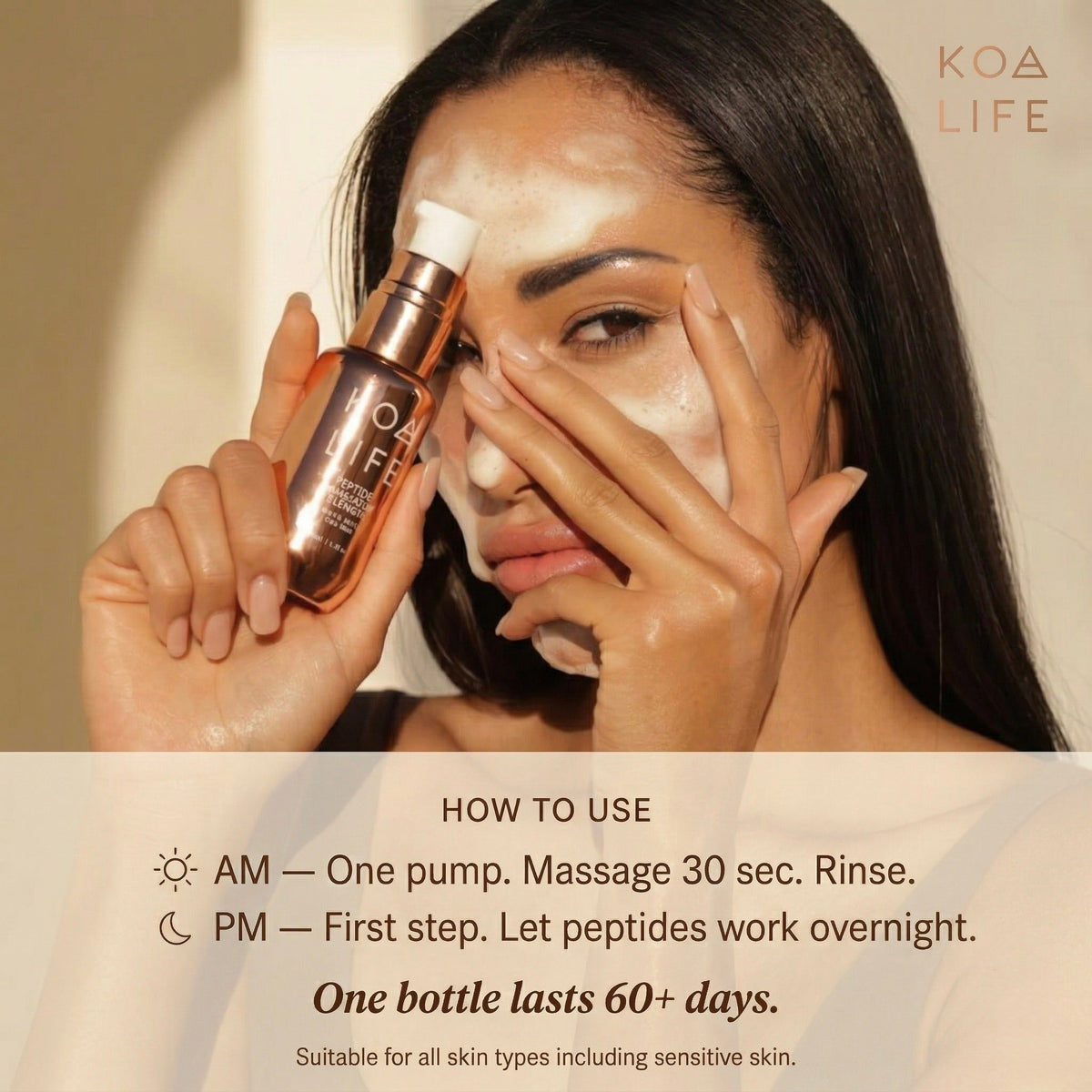 KOA LIFE Peptide Brightening Cleanser — Clear Skin in 30 Days - view 4