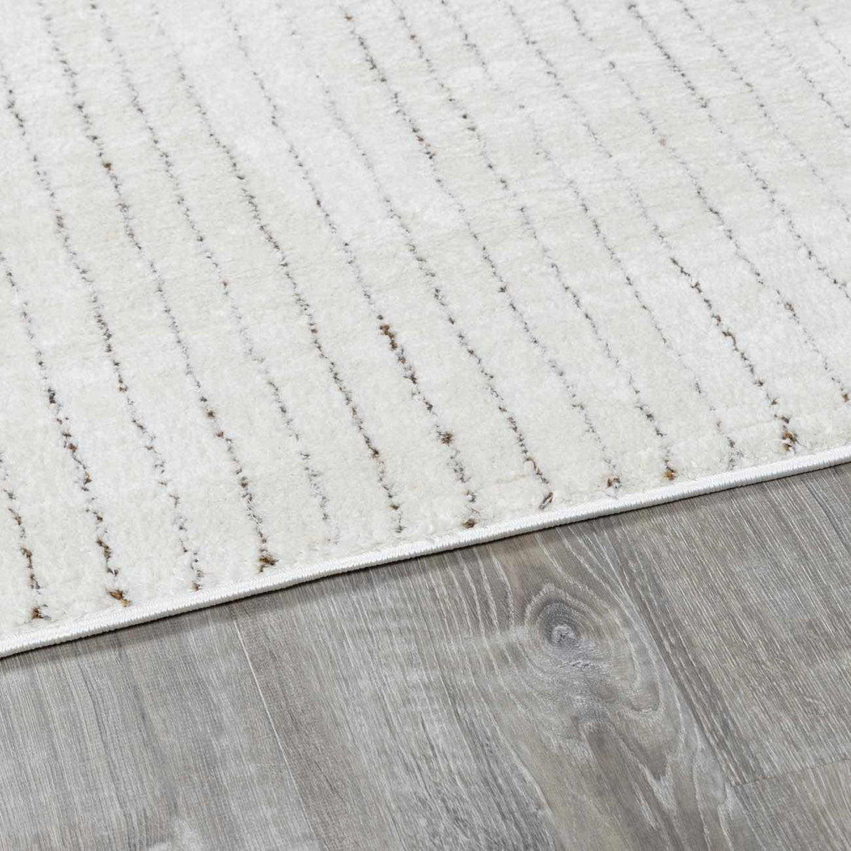 Modern Scandi High Pile Dark Brown/Ivory Architect IV Area Rug