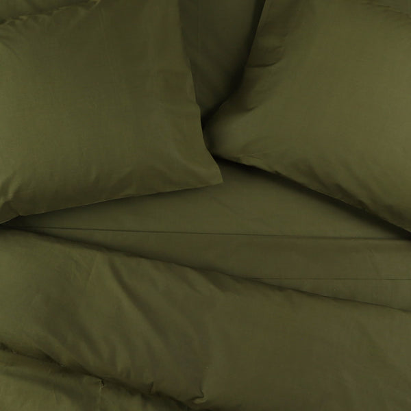 Crisp Percale Cotton Bed Sheets