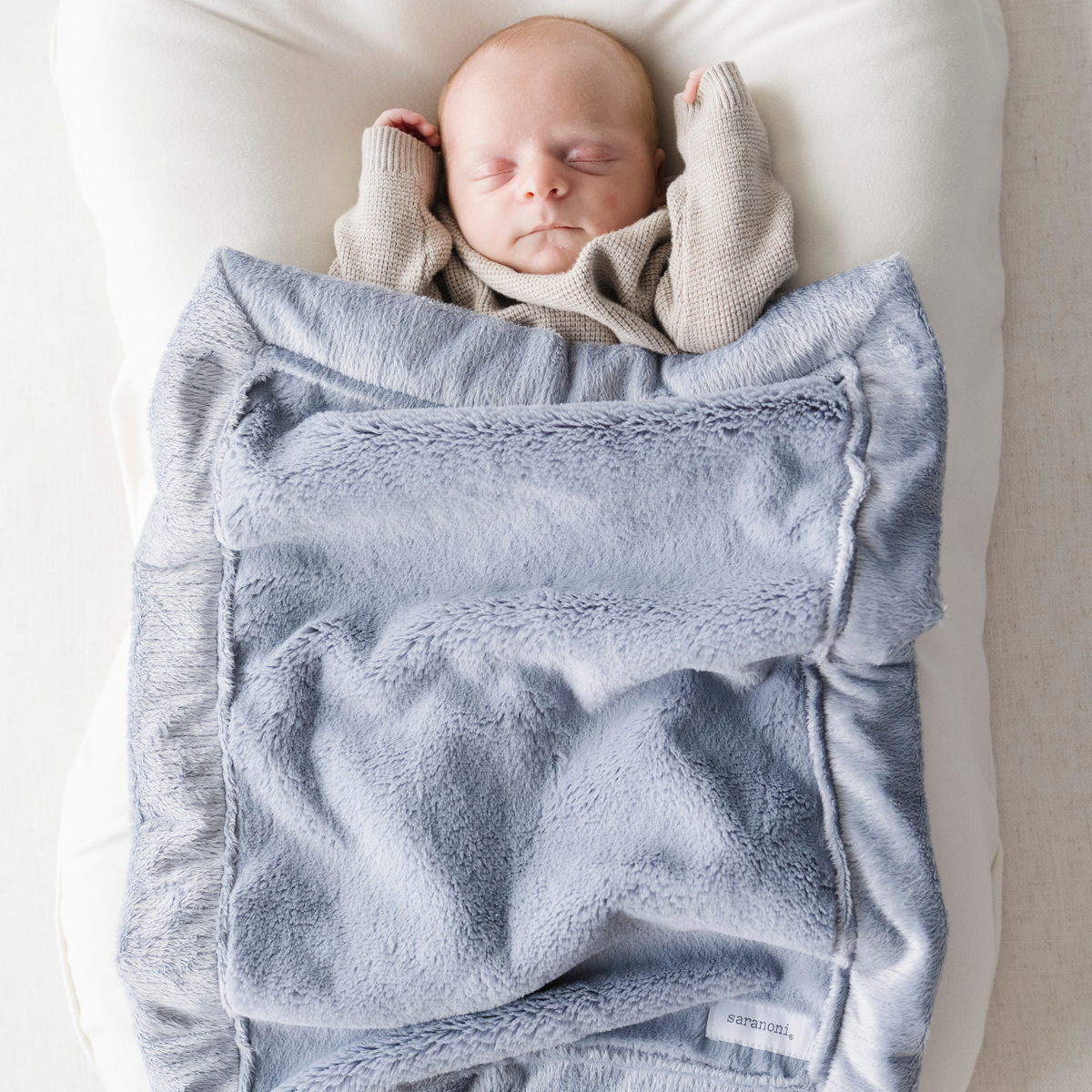 Saranoni LUSH MINI BLANKETS in Storm Cloud