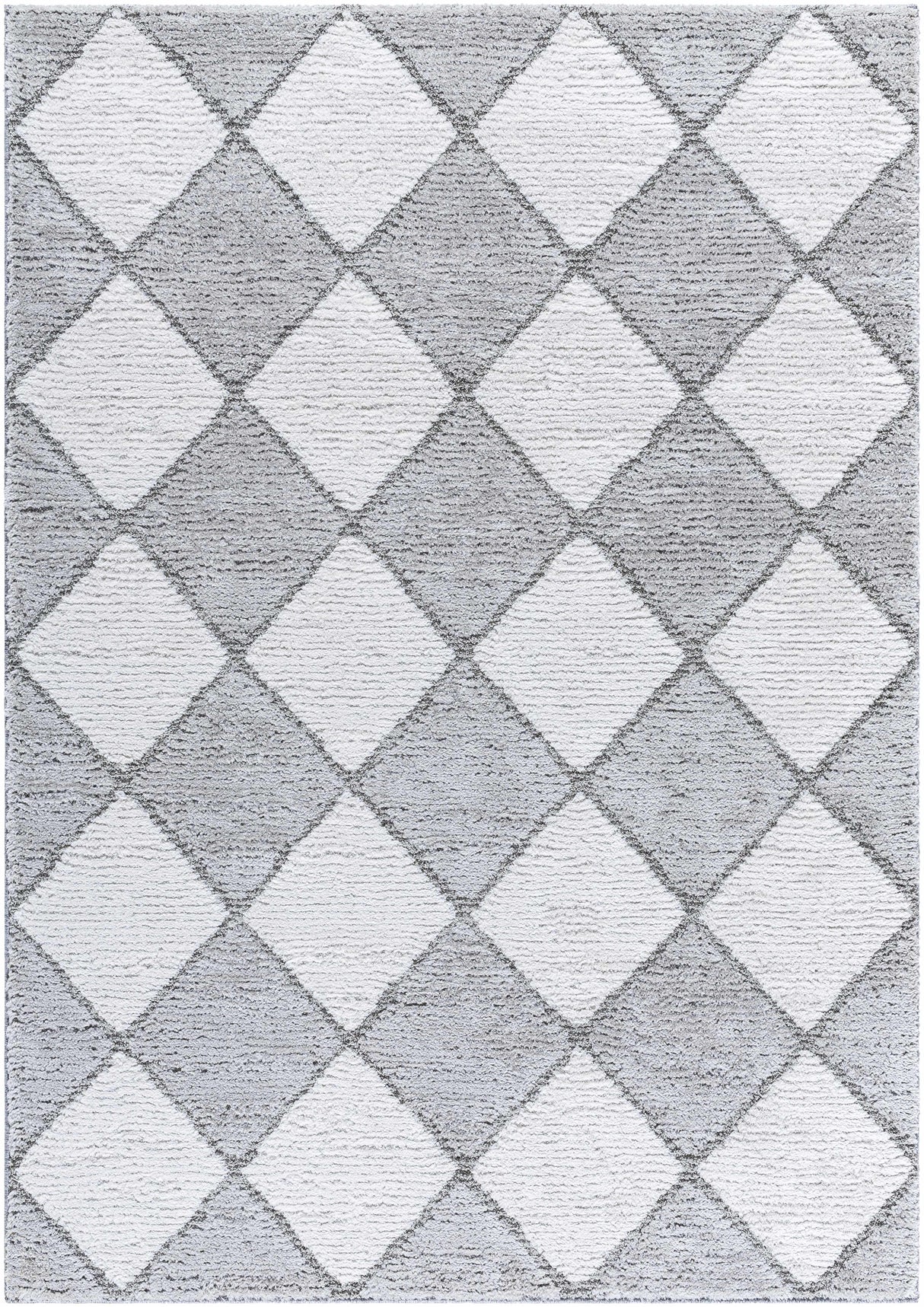 Aideen Gray Shag Area Rug - Clearance