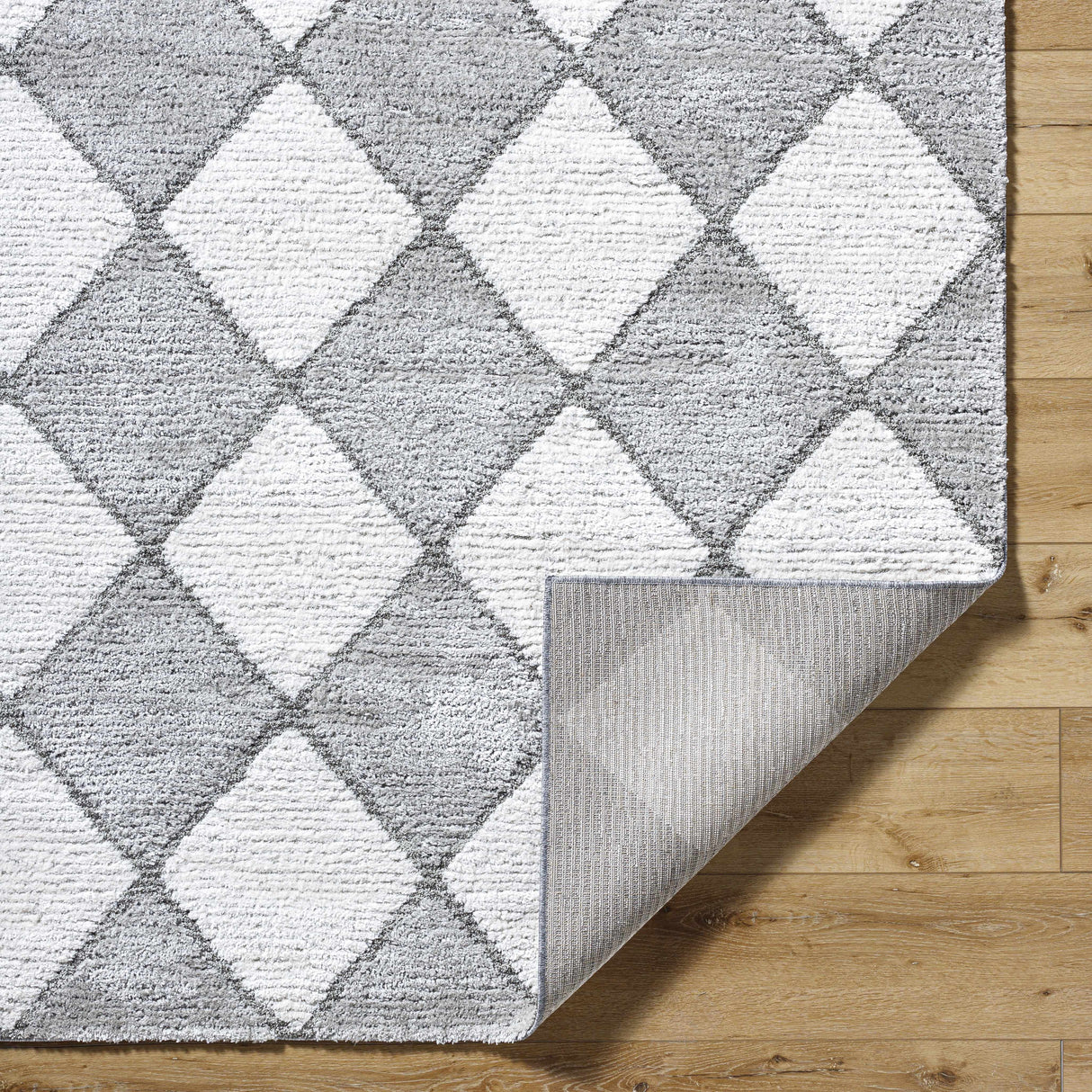 Aideen Gray Shag Area Rug - Clearance