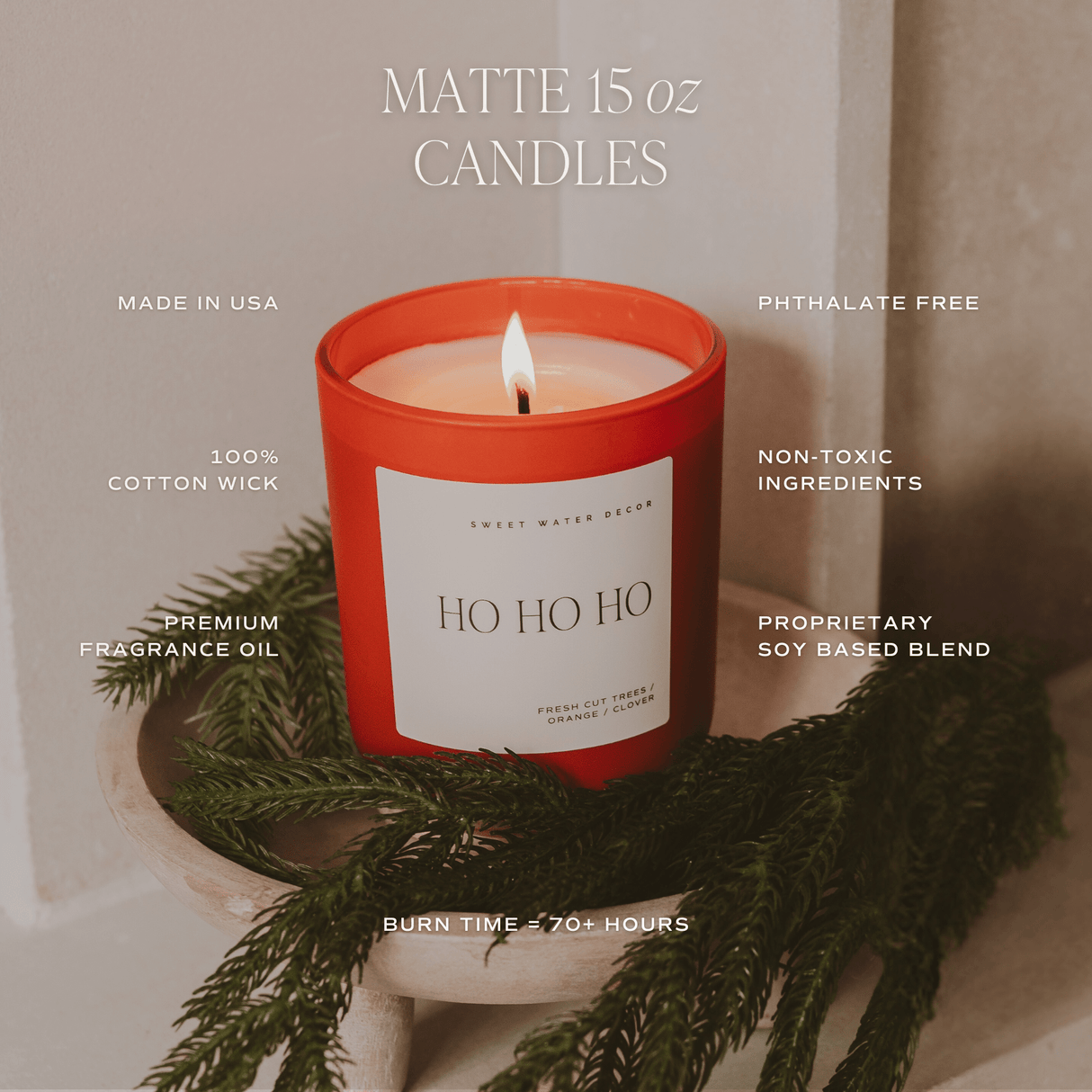 Blackwood Cherry Soy Candle - Red Matte Jar - 15 oz