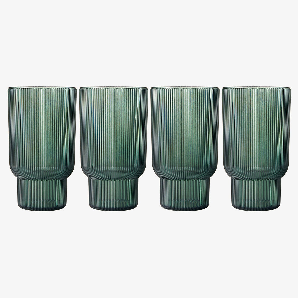 Khen Site Eze Acrylic Ribbed Highball Glassware - view 2