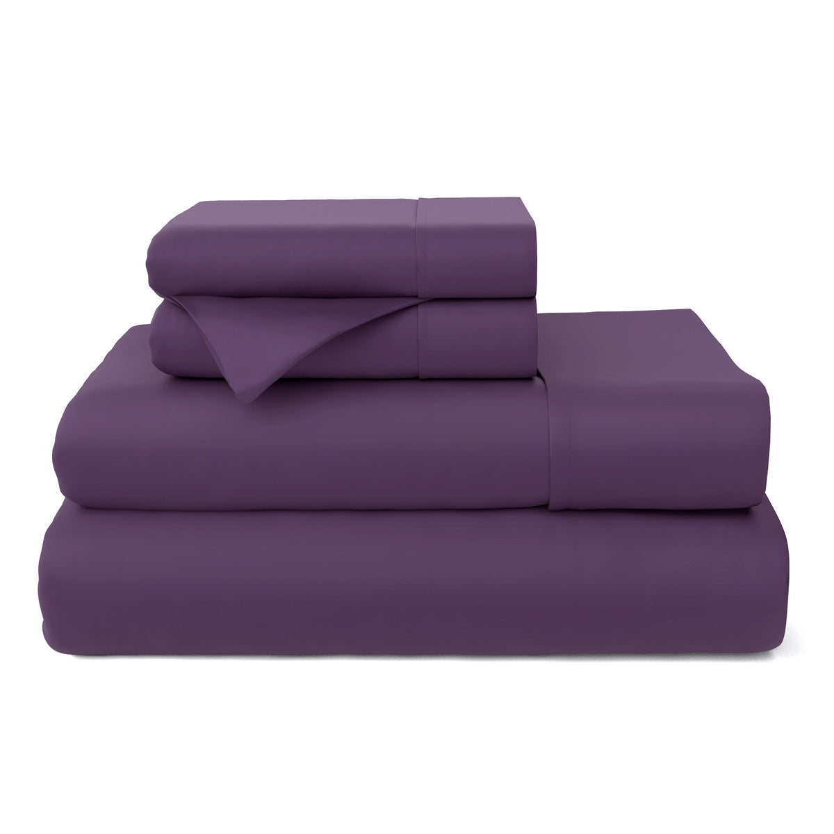 Cosy House Collection 100% Bamboo Bed Sheets in Purple