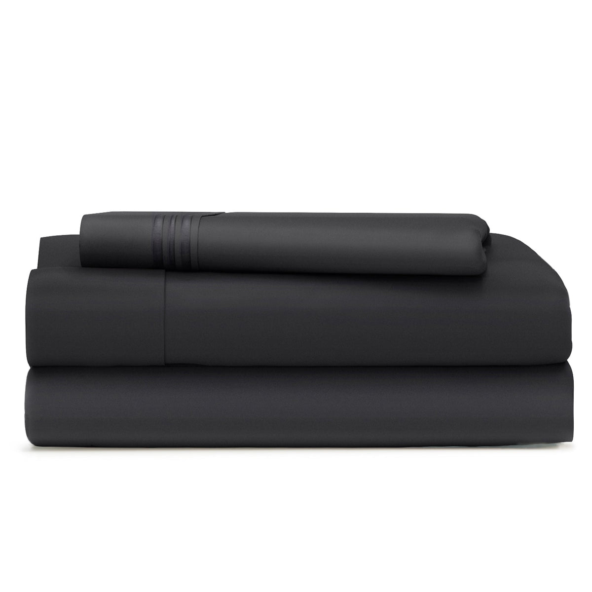 Cosy House Collection Everyday Bed Sheets in Black - view 2