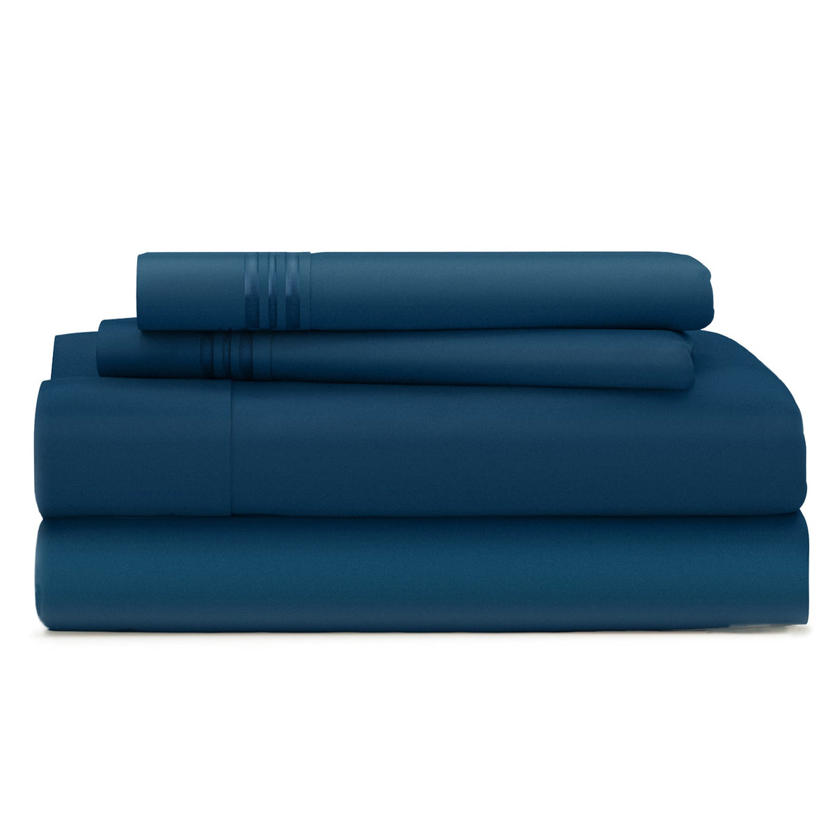 Cosy House Collection Everyday Bed Sheets in Royal Blue