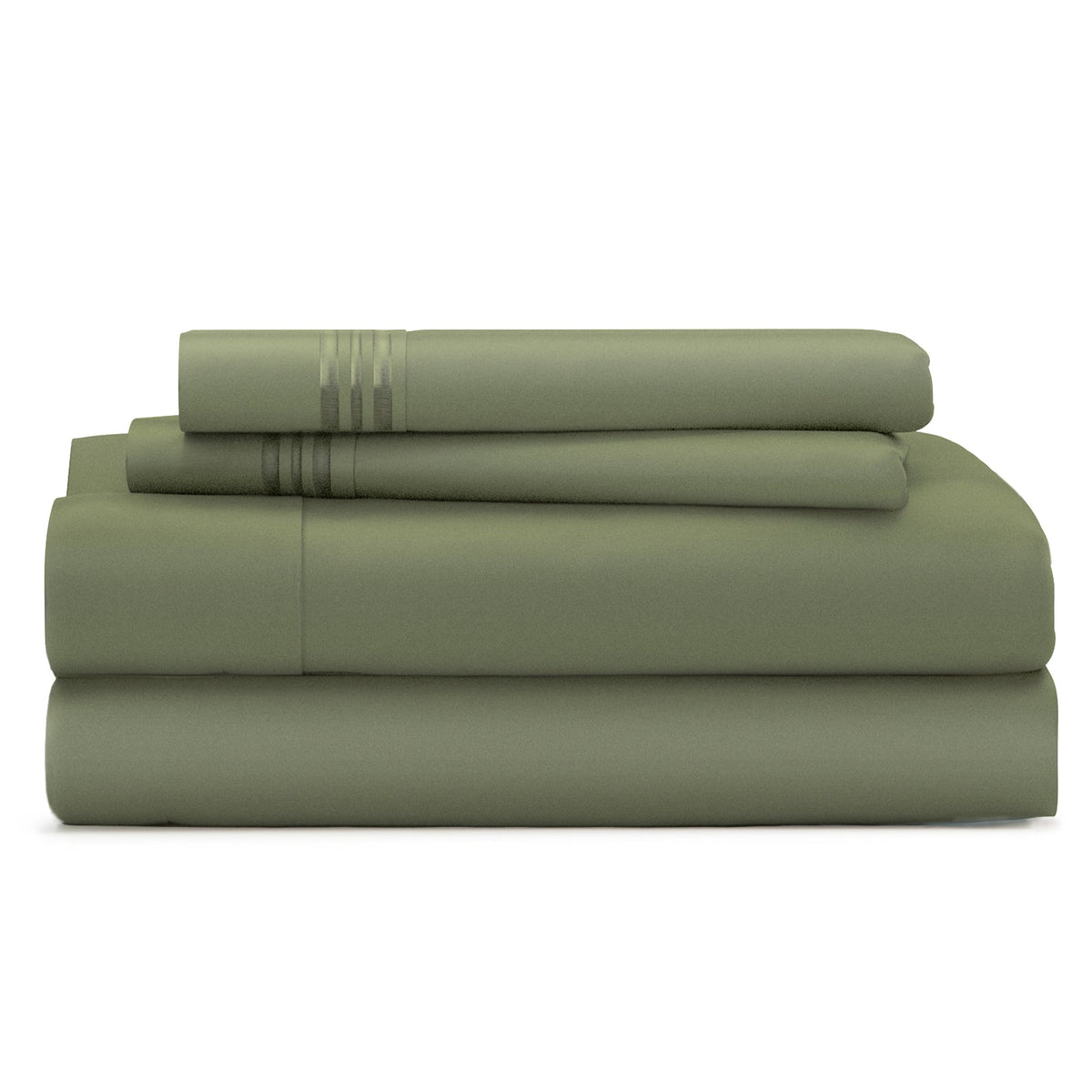 Cosy House Collection Everyday Bed Sheets in Sage Green