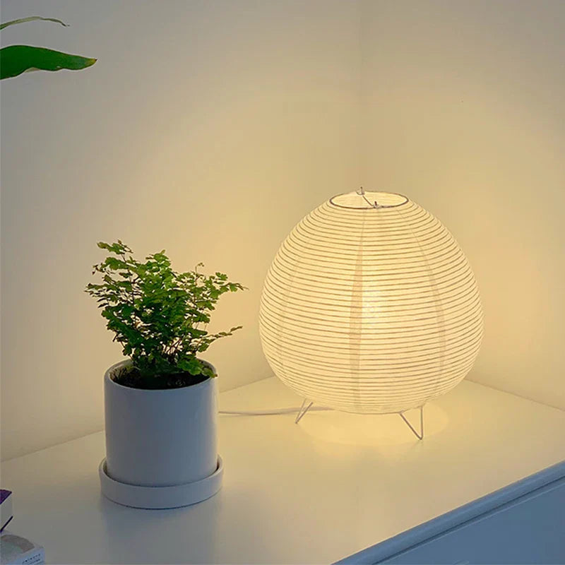 Nordic LED Table Lamp Wabi Sabi Bedside Desk Light for Bedroom Living Room