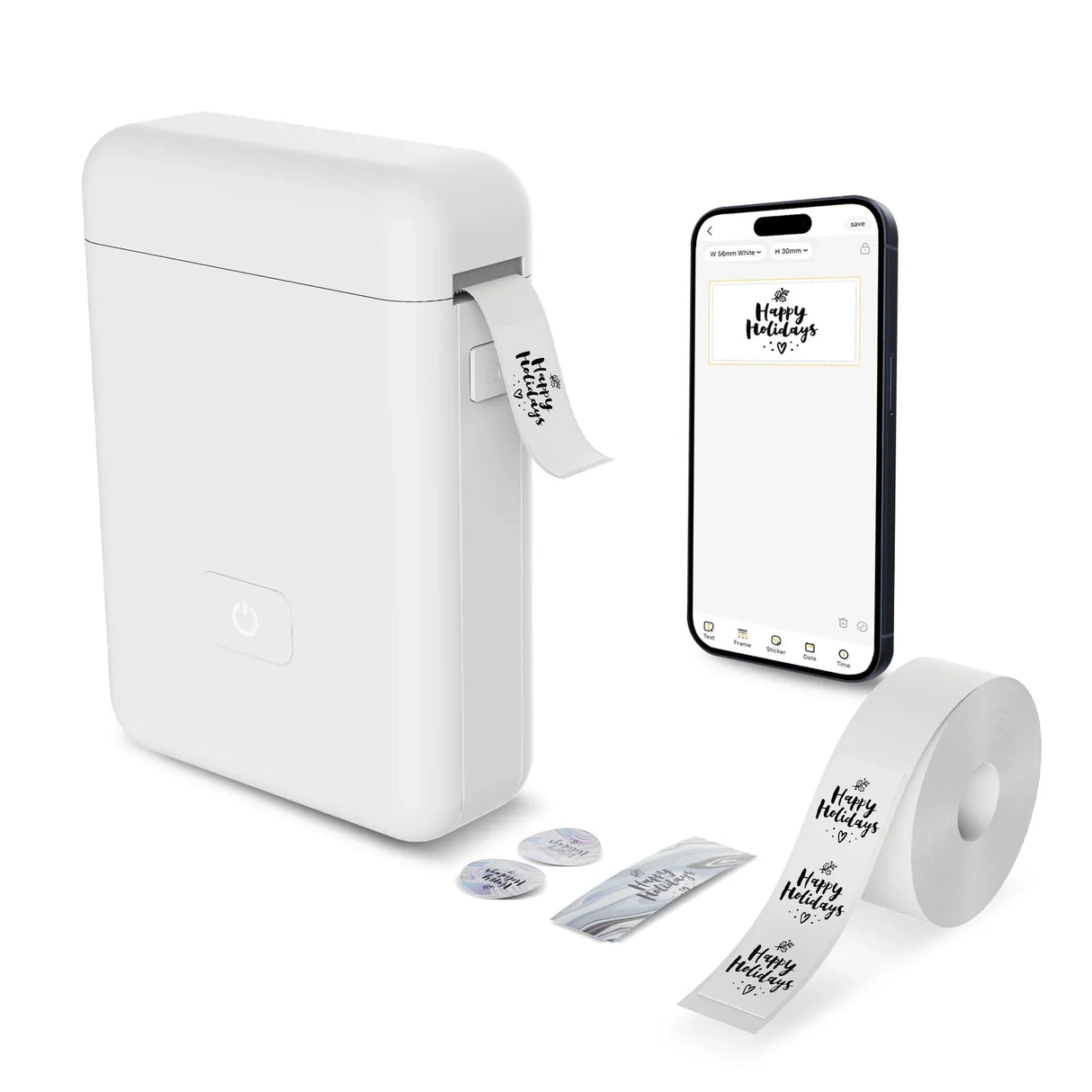 Portable Thermal Label Maker Mini Sticker Printer for Home School Office Organizing