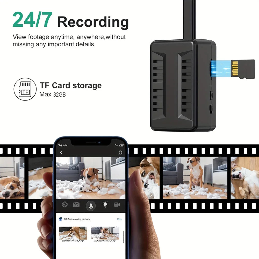 Mini WiFi 1080P Security Camera Adjustable Lens Remote Monitoring Home IP Cam