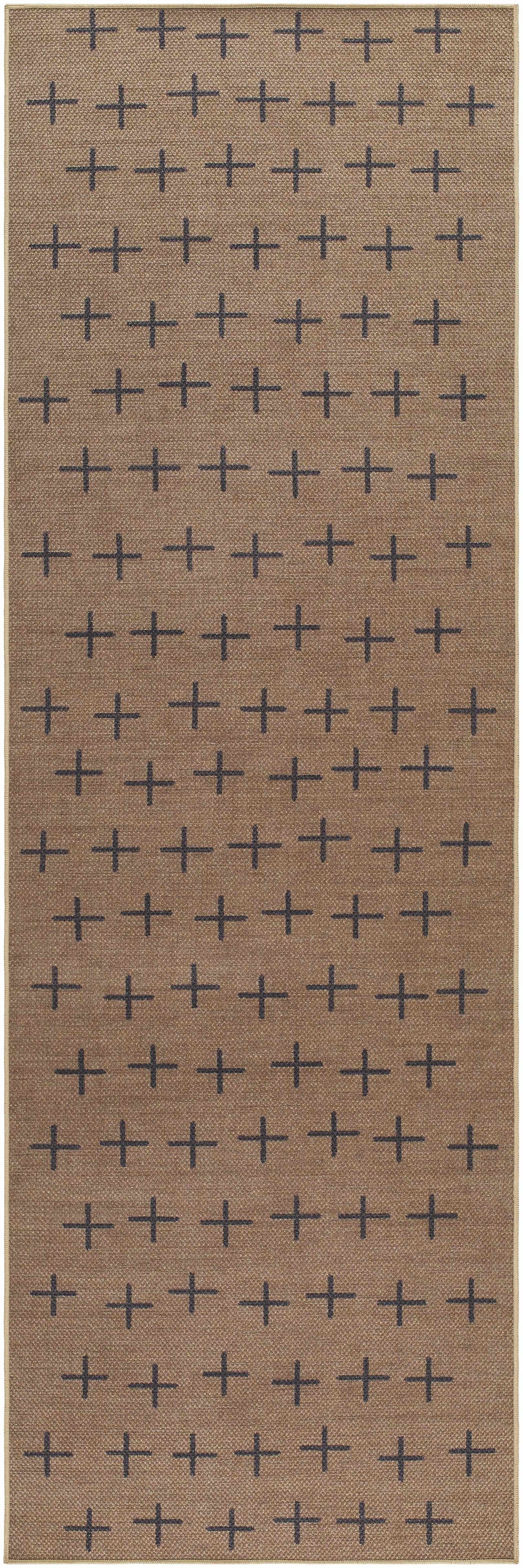 Haimi Black Washable Jutely Rug