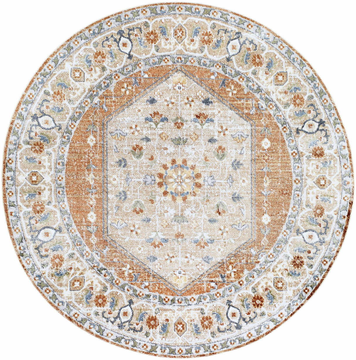 Gael Rust Boutique Washable Rug