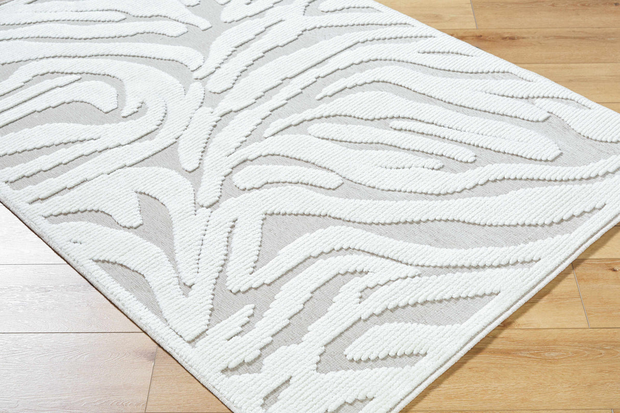 Keto Off-White 3D Washable Area Rug