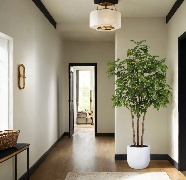 7' Faux Potted Sumac Tree