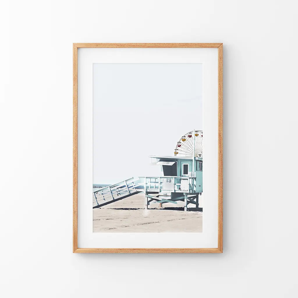 Santa Monica Beach Wall Decor. Lifeguard Tower