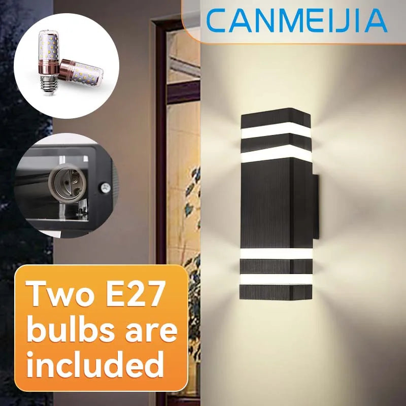 LED Outdoor Waterproof Wall Light Decor Socket External Stairs Fitter Holder E27 Lighting Bedroom Fixture Home Lamp Wall Street