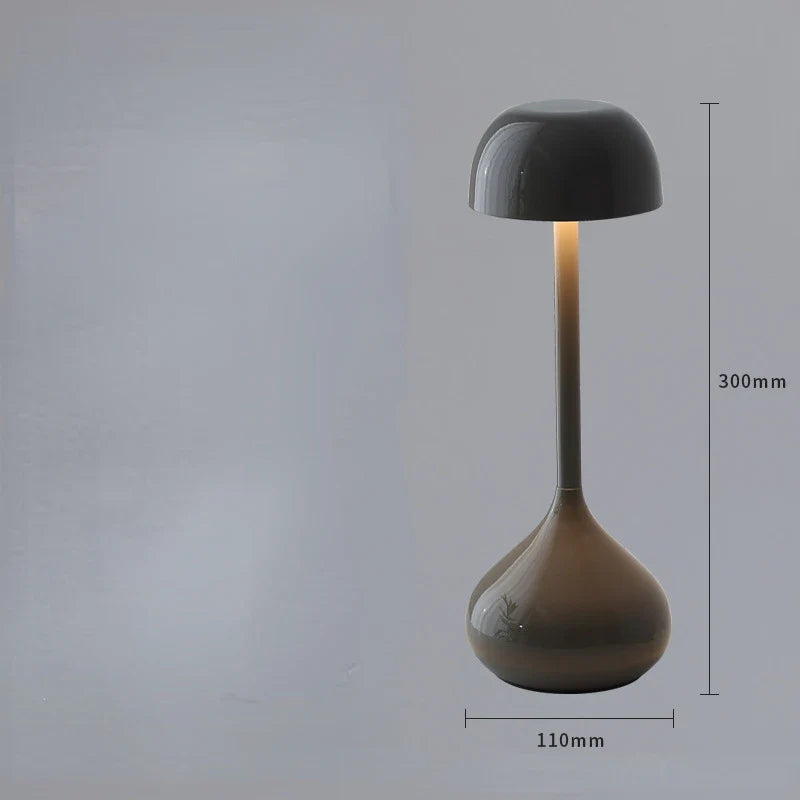 Touch Dimmable Mushroom Table Lamp Portable Rechargeable Night Light Bedside Desk
