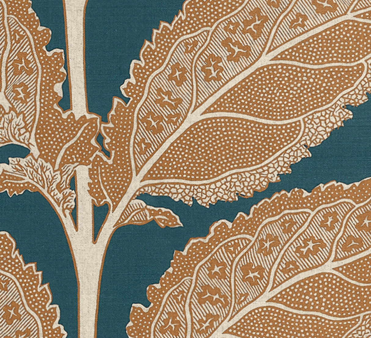 Lacinato Pillow Cover in Ochre + Mineral