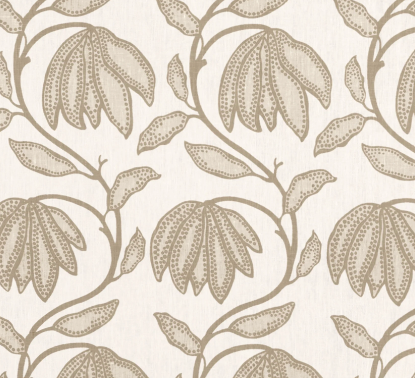 Desert Floral Pillow Cover in Birch Natural