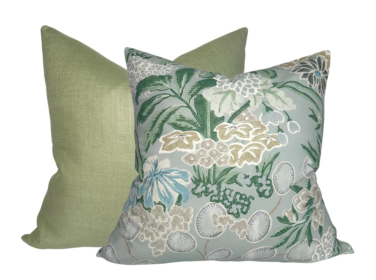 Meadow Floral Pillow Cover in Sage