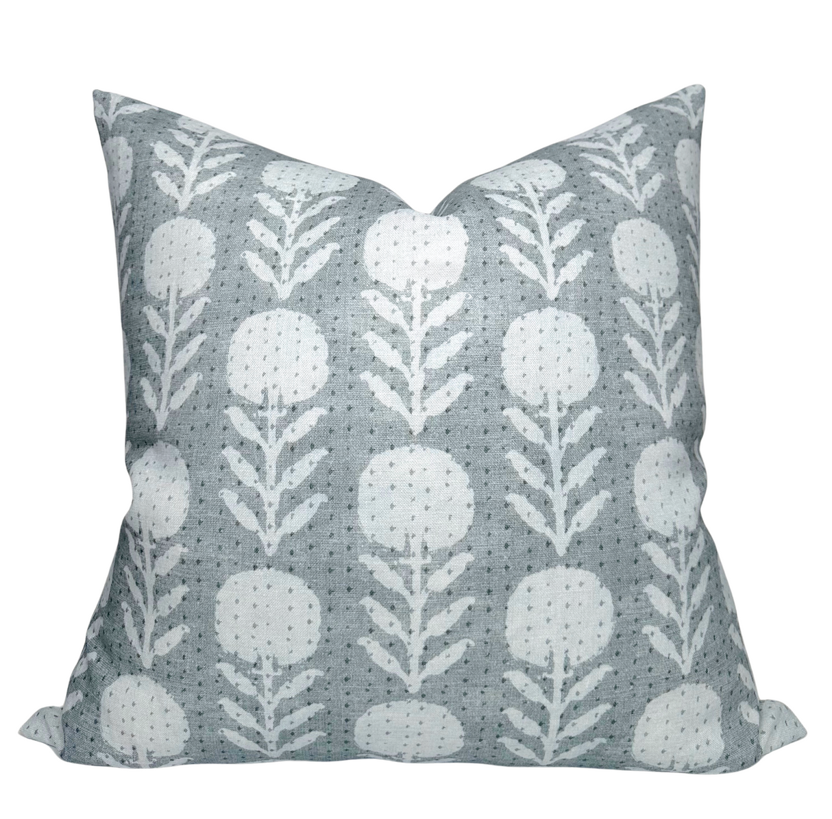 Zinnia Pillow Cover in Mineral, McLaurin + Piercy Textiles