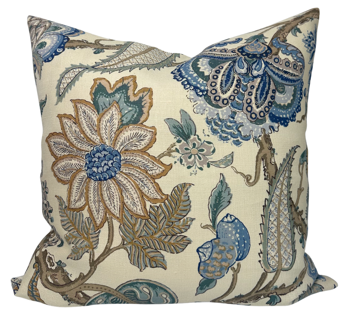 Chalfont Pillow Cover in Porcelain Blue, Schumacher Textiles