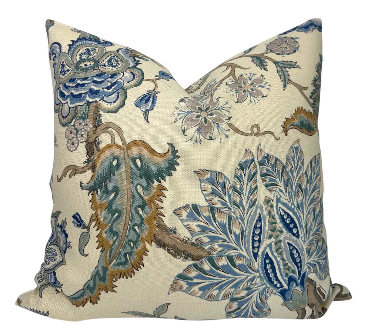 Chalfont Pillow Cover in Porcelain Blue, Schumacher Textiles