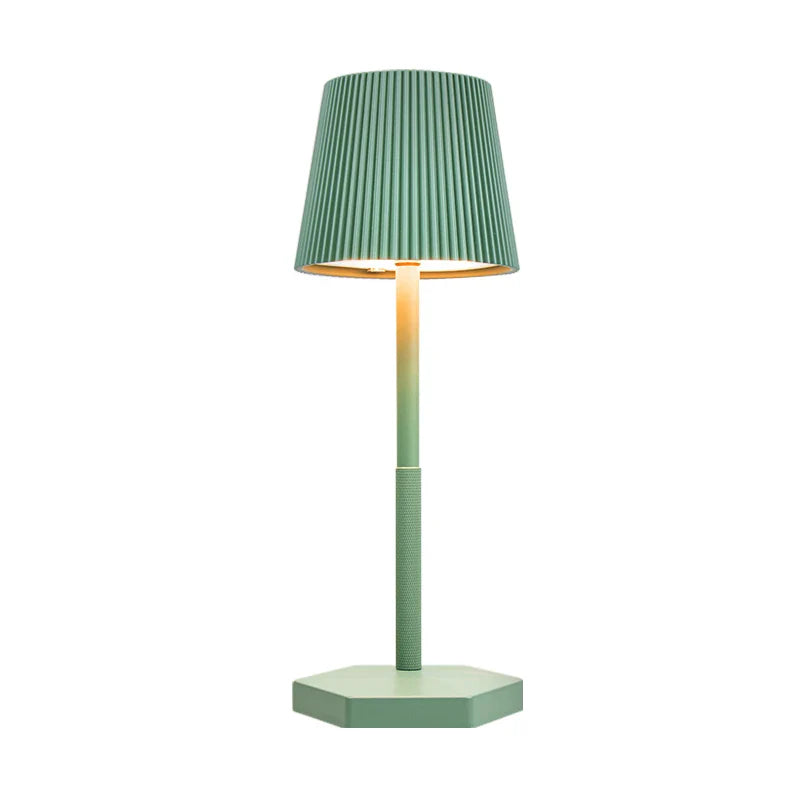 Modern Stripe LED Table Lamp USB Wireless Charging Touch Dimmable Bedside Light