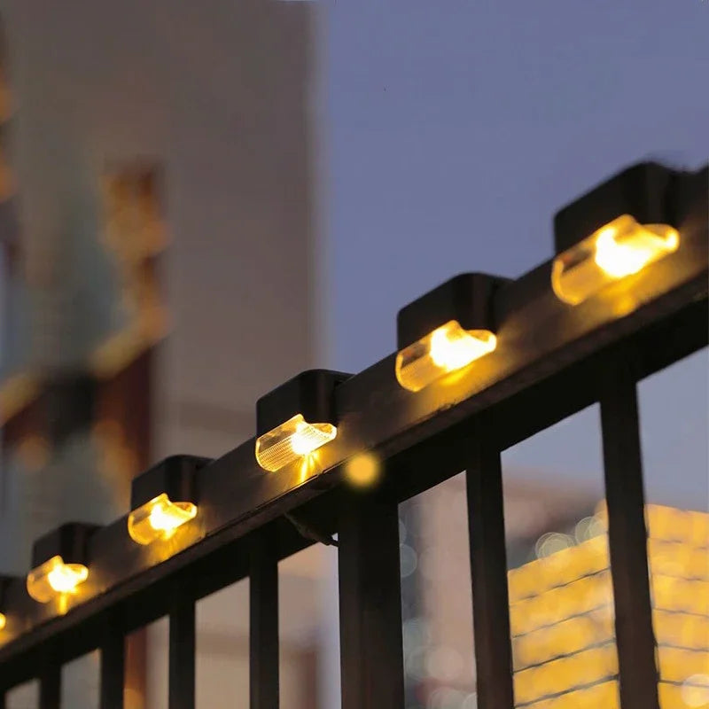 Outdoor Solar Deck Lights – Waterproof LED Fence & Step Lamps for Yard & Pathway