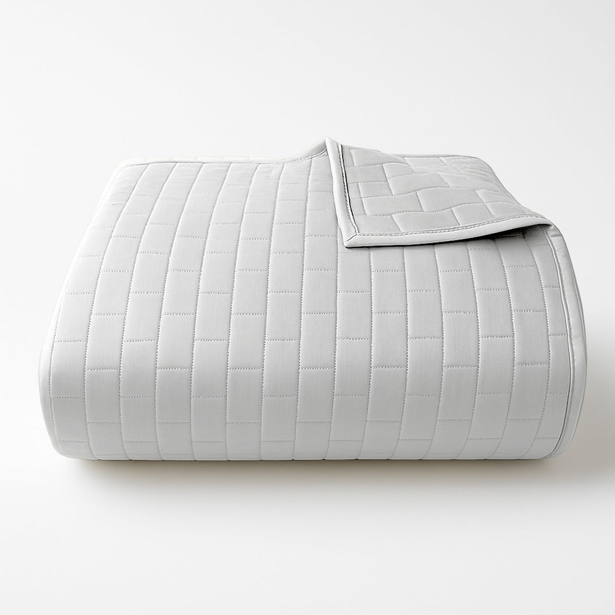 Bamboo Quilted Coverlet - 100% Viscose from Bamboo - Stone