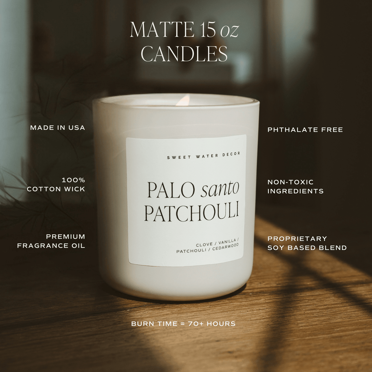 Apple Maple Bourbon Soy Candle - 15 oz Tan Matte Jar